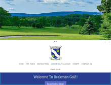 Tablet Screenshot of beekmangolf.com